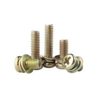 eufeifeiegds ENSEMBLE DE VIS À MACHINE, BOULONS ET RONDELLES PLATES/RESSORTES COULEUR ACIER AU CARBONE PLAQUÉ ZINGUÉ M3 M4 M5 M6 M8 wefeiegds(M5x20x10(100sets))