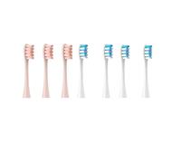 eufeifeiegds For 7 têtes de brosse de rechange Flow/X/X PRO/ Z1/ F1/ One/Air 2/SE, poils souples for brosse à dents(schwarz)
