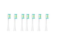 eufeifeiegds For 7 têtes de brosse de rechange Flow/X/X PRO/ Z1/ F1/ One/Air 2/SE, poils souples for brosse à dents(Silver)