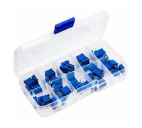 eufeifeiegds Kit de potentiomètres ajustables multitours 3296W 50 pièces Résistance variable 3296 de haute précision 500R 1K 2K 5K 10K 20K 50K 100K 200K 1M wefeiegds