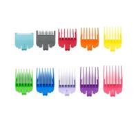 eufeifeiegds Lot de 10 peignes de guidage de limite for tondeuse à cheveux professionnelle, accessoire de protection for tondeuse à cheveux universel de 1,5 à 25 mm(10pcs Colorful)