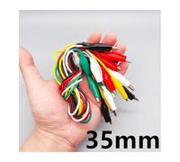 eufeifeiegds Lot de 10 pinces crocodiles for fil de ceinture de couleur, gaine électronique DIY, pince électrique à double tête, pince de test, câble de test d'alimentation wefeiegds(3.5cm 10 article)