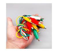 eufeifeiegds Lot de 10 pinces crocodiles for fil de ceinture de couleur, gaine électronique DIY, pince électrique à double tête, pince de test, câble de test d'alimentation wefeiegds(4.5cm 10 article)