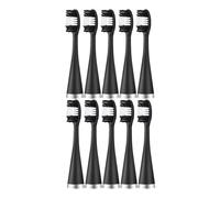 eufeifeiegds Lot de 10 têtes de brosse à dents électriques de rechange for le nettoyage des dents, le blanchiment et le tartre. (10pcs black)