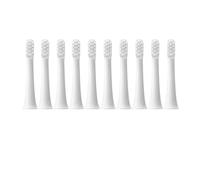 eufeifeiegds Lot de 10 têtes de brosse de rechange for brosse à dents électrique T100, poils souples et buses adaptées.(10pcs White)
