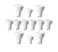eufeifeiegds Lot de 12 ampoules LED GU10, spots sans scintillement, 3W, 5W, 6W, 7W, 8W, 9W, lumière blanche du jour (3000K-6000K)(120degree 3000K,7w)