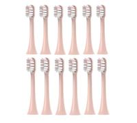 eufeifeiegds Lot de 12 têtes de brosse à dents de rechange for brosses à dents électriques V1/X1/X3/X5/X3U/X3PRO/v1/v2, embouts à poils souples(Rose)
