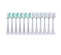 eufeifeiegds Lot de 12 têtes de brosse à dents de rechange for modèles T300/T500/T700, capuchons à poils souples for brosses à dents électriques, embouts for emballage sous vide(6Green6White)