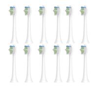 eufeifeiegds Lot de 12 têtes de brosse à dents électrique HX6064 for brosses à dents de rechange à poils souples H-X6950/H-X6780/H-X6930/H-X3110/H-X9350, blanches(12pcs)