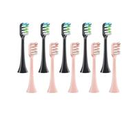 eufeifeiegds Lot de 12 têtes de rechange for brosses à dents électriques X3/X3U/X5, à poils souples(6Black6Pink)
