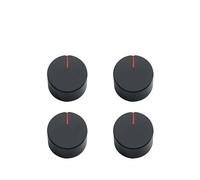 eufeifeiegds Lot de 2 boutons de commande de cuisinière à gaz 6 mm et 8 mm, interrupteur de commande de four, accessoires de cuisinière à gaz, bouton noir(8mm 45)