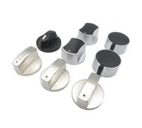 eufeifeiegds Lot de 2 boutons de commande universels for cuisinière à gaz, 6/8 mm, argentés(A1 8mm)