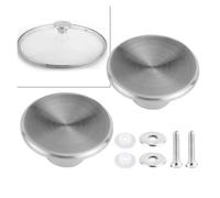 eufeifeiegds Lot de 2 boutons de four en acier inoxydable for couvercle de casserole, poignée de levage, résistant à la chaleur