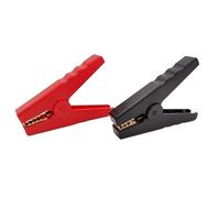 eufeifeiegds Lot de 2 pinces crocodiles for batterie de voiture, 100 A, 300 A, rouge, noir, 95 mm, 125 mm, pinces crocodiles for câble de test, connecteur en cuivre pur, pince crocodile d'alimentation