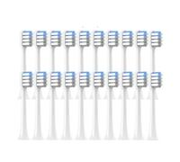 eufeifeiegds Lot de 20/50/100 têtes de brosse à dents for brosse à dents électrique T200 à nettoyage en profondeur, poils souples(20whitegrayblue)
