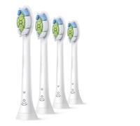 eufeifeiegds Lot de 4 à 8 têtes de brosse à dents de rechange HX6064 W2, blanches/noires, standard, for brosse à dents électrique, nettoyage en profondeur et doux(W2 White 4pcs)