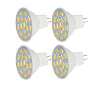 eufeifeiegds Lot de 4 ampoules LED 12 V 24 MR11 GU4 2,5 W 35 mm 1,38 pouces for éclairage paysager, sapin Noël, fibre optique