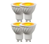 eufeifeiegds Lot de 4 ampoules LED GU10 5 W for éclairage d'ambiance dynamique, 220 V, 230, 240, for discothèque et pub(Orange)