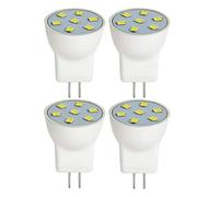 eufeifeiegds Lot de 4 ampoules LED MR8 2,5 cm diamètre, W, 12 V CA CC, for machine à coudre(Warm White 3000K)
