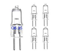eufeifeiegds Lot de 5 ampoules GY6.35 12 V W 50 100, transparentes, culot T4 JC à deux broches G6. Capsule intensité variable 2700 K(12V 35W)