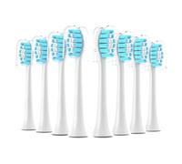 eufeifeiegds Lot de 8 têtes de brosse à dents de rechange compatibles avec les brossettes Care, blanches(8pcs Green)
