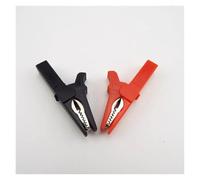 eufeifeiegds Pince crocodile 55 mm, pince crocodile, pince crocodile, pince crocodile, bricolage, sonde de test, couleur noire et rouge, câble de prise, pinces électriques isolées wefeiegds(1 red 1 bl
