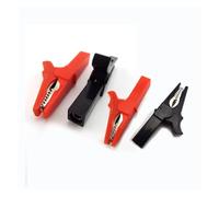 eufeifeiegds Pince crocodile 55 mm, pince crocodile, pince crocodile, pince crocodile, bricolage, sonde de test, couleur noire et rouge, câble de prise, pinces électriques isolées wefeiegds(2 red 2 bl