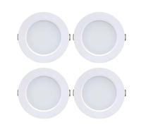 eufeifeiegds Spot LED encastré rond DC 12 V, 24, 36, 5 W, 9, 15, 18, éclairage d'intérieur, blanc chaud(White 6000K,4-PACK_DC 12-36V_7W (75-85MM HOLE))