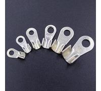 eufeifeiegds Terminal OT 3/5/10/20/30/40/50/60/100A, fil d'épissure Dia, nez en cuivre nu, forme O, sertissage, connecteur de câble de batterie nu, cosse ouverte wefeiegds(Tinned Copper - 250A)