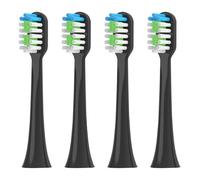 eufeifeiegds Têtes de brosse à dents de rechange for brosse à dents électrique S100 S200 S600 S700 S800 S900 S710 S820 S910 for X100(4pcs BLACK)