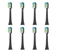 eufeifeiegds Têtes de brosse à dents de rechange for brosse à dents électrique S100 S200 S600 S700 S800 S900 S710 S820 S910 for X100(8pcs BLACK)