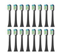 eufeifeiegds Têtes de brosse à dents de rechange for brosse à dents électrique S100 S200 S600 S700 S800 S900 S710 S820 S910 for X100(16pcs BLACK)