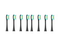 eufeifeiegds Têtes de brosse à dents de rechange for brosses à dents électriques compatibles avec tous les modèles X PRO/X / Z1 / F1 / One/Air(8pcs black)