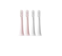 eufeifeiegds Têtes de brosse de rechange for brosse à dents électrique T100, emballage sous vide, poils souples, buses adaptées(2White 2Pink)