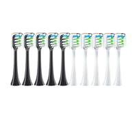 eufeifeiegds Têtes de brosse de rechange for brosse à dents électrique X3 X5 V1 X3U, 5 à 10 pièces, emballage scellé(5white 5black)