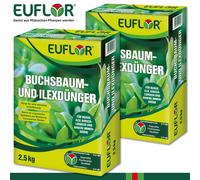 Euflor 2 X 2,5 Kg Engrais Pour Buis Et Ilex Laurier Cerise Toujours Vert