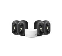 Eufy Caméras eufyCam C35 4 caméras – Sans fil ext./int., Vision nocturne, Sans abonnement, Noires