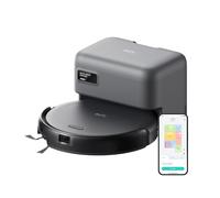 eufy C10 aspirateur robot avec station d'aspiration automatique, design 7,3 cm ultra-plat, nettoyage tapis, brosse extensible coins, vidage automatique, point laser et navigation infrarouge