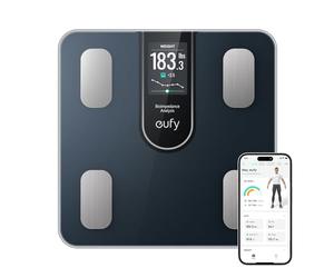 eufy C20 Balance Connectée avec grand écran TFT intégré pour une utilisation hors ligne, Bluetooth Pèse Personne Connectée pour le poids corporel avec 16 mesures, IMC, multi-modes, haute précision