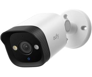 eufy caméra de Surveillance Bullet E40 PoE, branchement extérieur avec câble, 4K UHD, 122°, Vision Nocturne Couleur, 24/7, détection IA individu/Animal/véhicule, Stroboscope Rouge/Bleu, Plug&Play