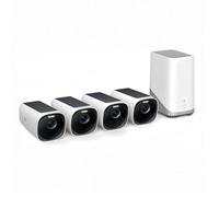 eufy Security eufyCam S330(eufyCam 3), Surveillance WiFi Extérieure sans Fil, Résolution 4K, Panneau Solaire Intégré, Vision Nocturne Couleur, sans Frais mensuels, Nécessite HomeBase 3, 4+1