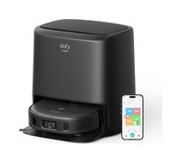 Eufy Clean X9 Pro Robot aspirateur avec serpillère et Station de Nettoyage, Puissance d'aspiration de 5 500 Pa, 2 serpillères rotatives, Nettoyage et séchage automatiques à 40°, détection d'obstacles