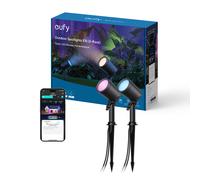 eufy E10 Lot de 2 projecteurs LED RGBWW filaires connectés pour extérieur - Noir