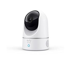 eufy E220 2K Caméra de Surveillance intérieure | Caméra intérieure pour bébé, rotation 360° et inclinaison 2K, Wi-Fi, détection humains et animaux, carte microSD requise