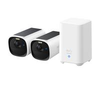 Eufy eufyCam E40 Kit 2 Caméras + HomeBase S280, Caméra IP Extérieure 2688x1520, WiFi, Audio 2-voies, IR, Angle 130°, IP66, Batterie 13000mAh