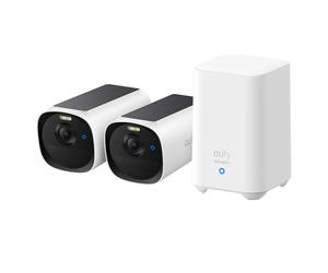 Eufy eufyCam E40 Kit 2 Caméras + HomeBase S280, Caméra IP Extérieure 2688x1520, WiFi, Audio 2-voies, IR, Angle 130°, IP66, Batterie 13000mAh