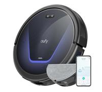 eufy G50 Hybrid Aspirateur Robot, Aspiration 4 000 Pa, Dynamic Navigation, Pro-Detangle Comb, Roller Brush, Patin de Nettoyage pour Laver la Surface des sols, pour Poils d'animaux, sols durs, Tapis