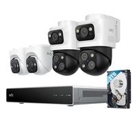 eufy Système de sécurité NVR PoE S4, 2 caméras Bullet PTZ et 2 caméras tourelle