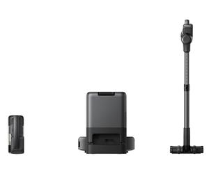 eufy Robot aspirateur 3-en-1 E20, autovidage, 30 000 pa Max, système de Filtration à 5 Niveaux, Charge Rapide, contournement des Obstacles, Pro-Detangle Comb, pour Tapis, endroits étroits, escaliers.