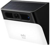 Eufy S120 Applique murale solaire d'extérieur, avec caméra de vidéosurveillance, résolution sans fil 2K, IA, avec réflecteur de 300 lm, détecteur de mouvement, IP65, noir